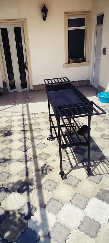 manqal balaca: Metall manqal/BBQ arabası - Material: qalın metal konstruksiya, toz — 4