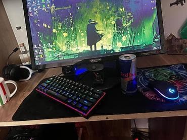 komputer adapter: Gaming kompüter seti 60Hz Monitor İPS 1080P GÖRÜNTÜ Marka:ACE 222HQL — 3