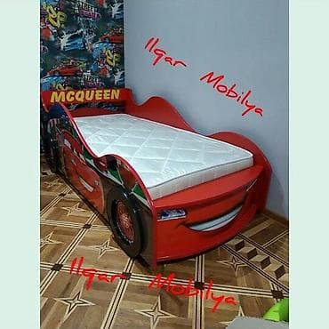 Детская мебель: Новый, На заказ, Кровать-машина, Без матраса, Без выдвижных ящиков — 1