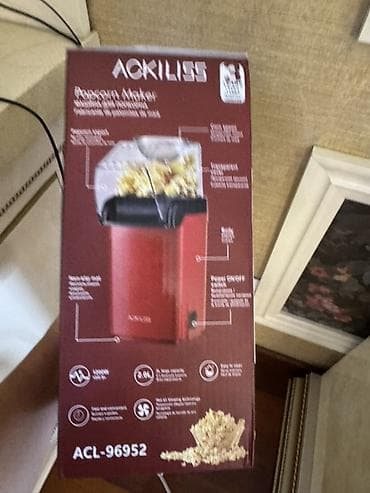 mini pec: ACKILISS Popcorn Maker – model ACL-96952 - Tutumu: 2.0 litr - Güc — 2