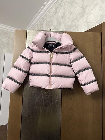 Uşaq üçün qışlıq puffi gödəkçə - Rəng: açıq çəhrayı - Model: qısa