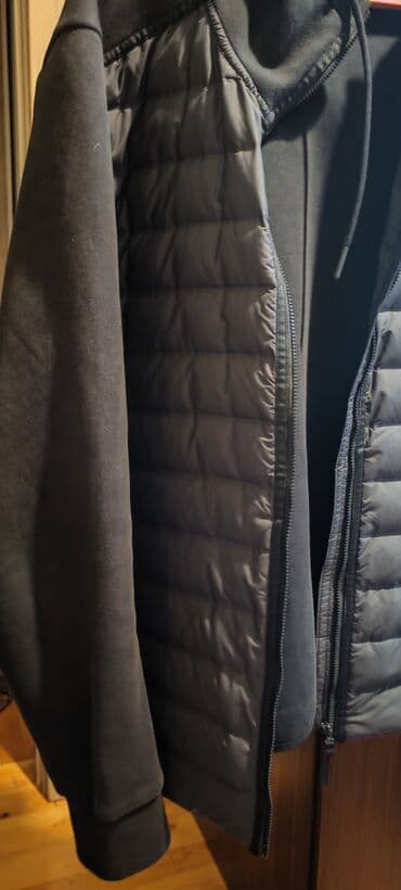 фатзорб купить оригинал: Adidas kişi hoodie/jaket hibrid model - Rəng: qara - Ön hissə: yüngül — 4