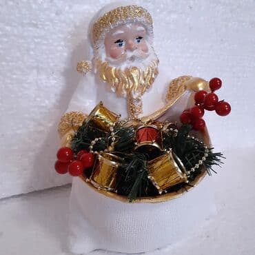 saxta baba qar qiz sekilleri: Yeji il ucun dekor saxta baba 28 sm hundurlukde icine meyve ve yaxud — 3