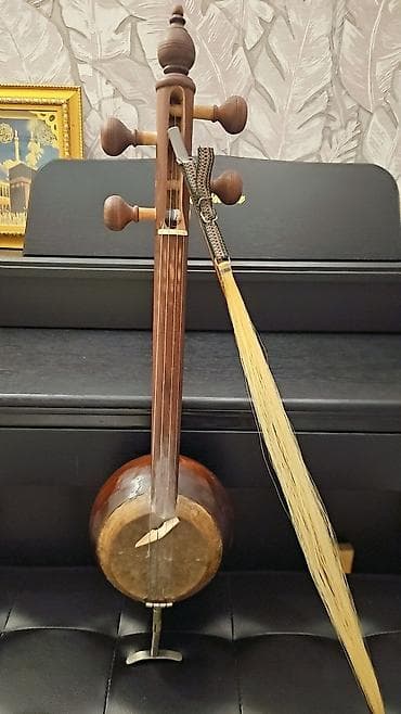 Fleytalar: Kamança – tam dəst - Ənənəvi kamança, taxta gövdə və dəri membranlı — 2