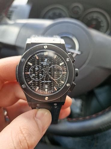 kreditle saatlar: İşlənmiş, Qol saatı, Hublot, rəng - Qara — 1