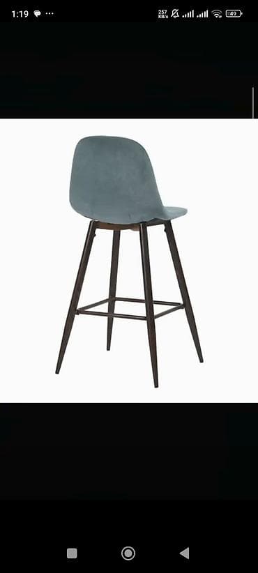 Masalar və oturacaqlar: Minimal dizaynlı kafe mebelləri - Bar tabureləri: Dairəvi ağac — 7