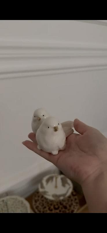 quşlar: Fiqur, Keramika, rəng - Ağ — 1