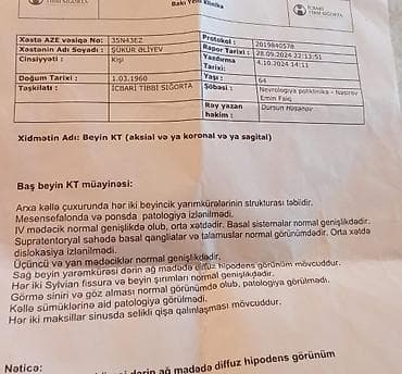 baytar həkim: Xidmət: Tibbi analizlər və patoloji nəticələrin tərcüməsi — 9