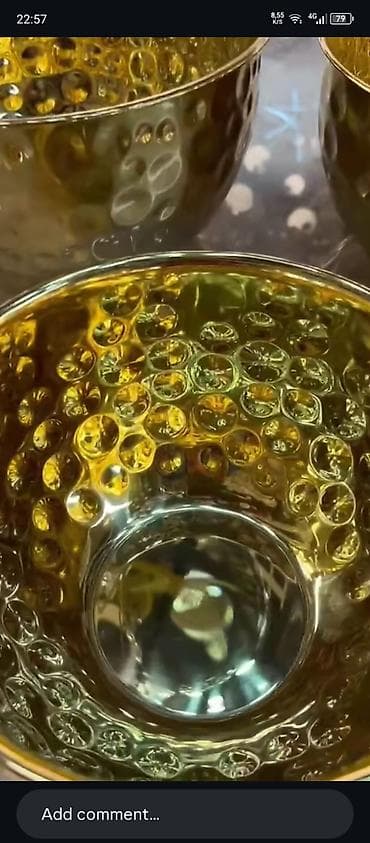 canavar şəkilləri: Kasalar, rəng - Qızılı, Metal — 4