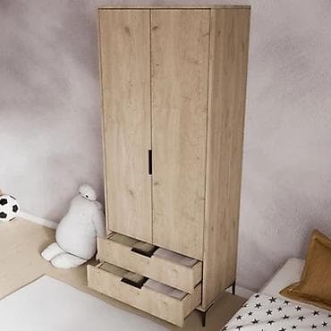 ofis dolab: Yeni, 2 qapılı, Siyirməli, Qəhvəyi, Taxta, Açılan, Düz dolab — 2