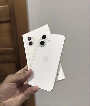 iphone duabi: IPhone 16, 128 GB, Ağ, Zəmanət, Simsiz şarj, Face ID — 1