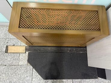 abşivka taxta: Dekorativ radiator örtüyü - Material: ağac əsaslı korpus, ön və üst — 2