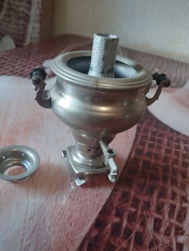 Mətbəx üçün digər texnika: Mini dekorativ samovar (metal) - Material: metal ərinti - Ölçü — 5