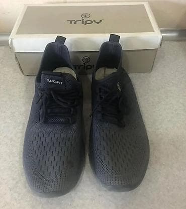 qaçış ayaqqabısı: Kişi idman ayaqqabısı – Tripy qutusu ilə - Rəng: tünd boz/qara - Üst — 3