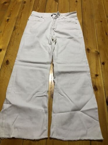 подарок начальнику на день рождения мужчине: Джинсы, L, цвет - Белый — 2