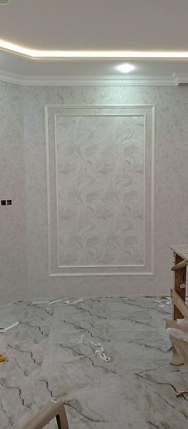 Vinil divar kağızı, oboy: Divar kagizin vurulmasi .Ve Menzilin sifirdan tam işlenmesi buyurun — 7