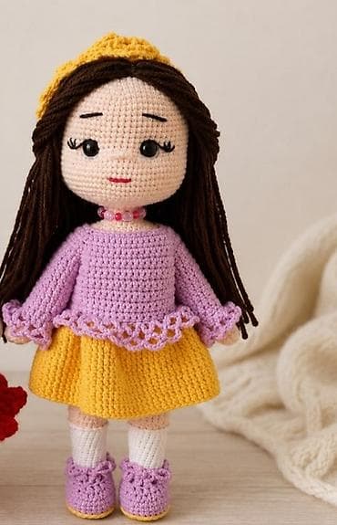 uşaq oyuncaqlar: Əl işi amigurumi toxunma kuklalar - Material: yumşaq akril/iplik — 4