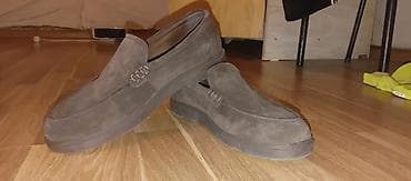 кросовки: Kişi loafer ayaqqabısı - Material: süet (zamşa) üstlük - Rəng: tünd — 2