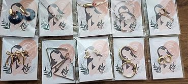 Zərgərlik əşyaları: Qadın aksesuarları seti – müxtəlif sırğalar və boyunbağılar Məhsul — 4