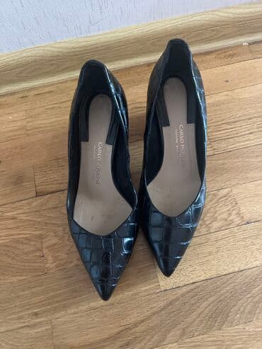 детские кожаные туфли: Туфли, Carlo Pazolini, Размер: 37, цвет - Черный, Б/у — 1