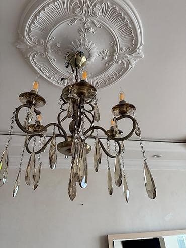 avanqard lusturlar: Çılçıraq, 5 lampa, Metal — 4
