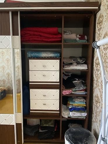 İşlənmiş, 2 qapılı, Güzgülü, Qəhvəyi, Kupe, Düz dolab — 4