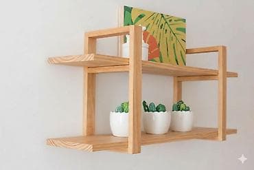 modern evler: Modern və Minimalist Divar Rəfi — 1