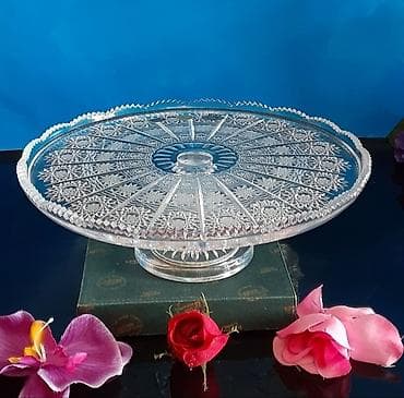 maye silikon satisi: Tort qabi Çex xrustal Bohemia firmasi boyuk 31 sm — 1