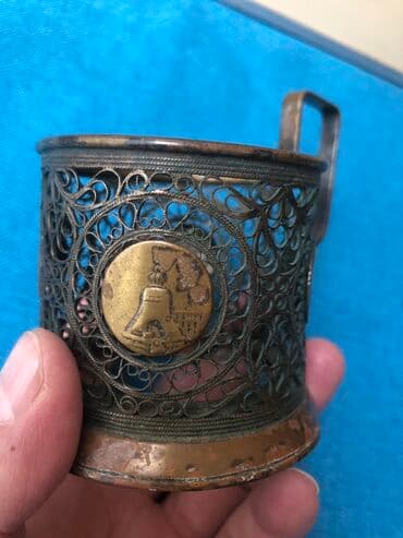 ваза стеклянная прозрачная высокая без узора: Бокал, 1965 год, Россия — 5