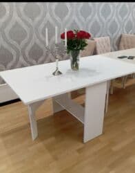 Qonaq masası, Yeni, Açılan, Dördbucaq masa