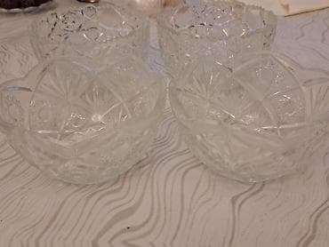 luminark qablar: Qrafin, cerez qabi ve 6 bakal temiz ve seliqeli islenib cat qirig — 6