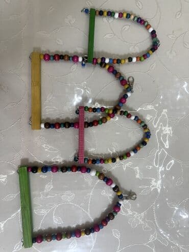 İtlər: Papuqay və xırda quşlar üçün asılqan–oyuncaq Balaca yelləncək quşlar — 9