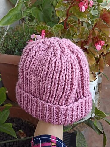 hazır hicablar: ƏL İŞİ Toxuma qalın sapdan hazırlanmış papaq Soyuq hava üçün ideal — 1