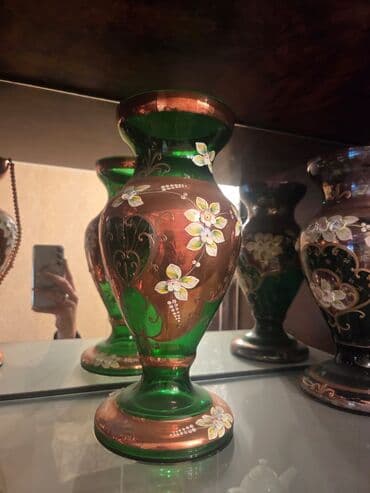 meyvə vitrin: Klassik kəsimli büllur dəst razlasma yolu ilə satlir - 2 ədəd hündür — 8