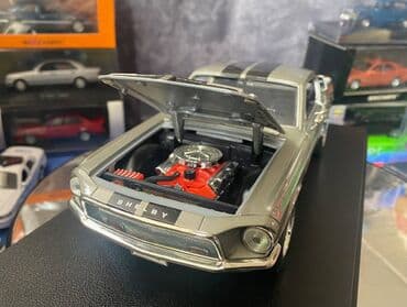 metbex tavan modelleri: Коллекционная модель SHELBY MUSTANG GT500KR silver 1968 Road — 17