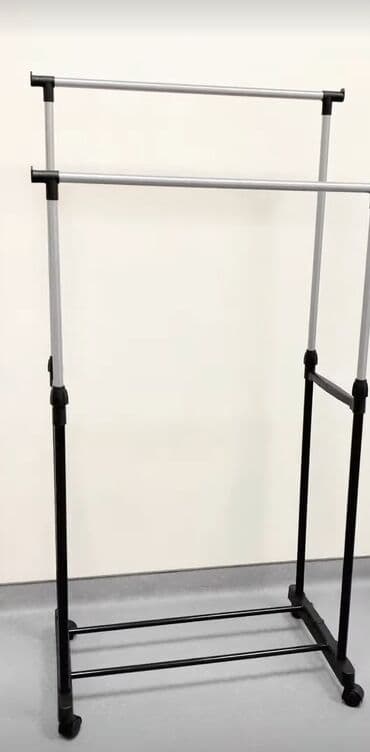 вешалка для брюк и рубашек напольная: Paltar asılqanı, paltarları səliqəli saxlamaq üçün əlverişlidir. İki — 3