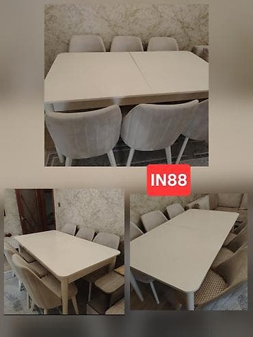 bağ stulu: Masa ve oturacaq desti tecili olaraq satilir 430 manata.Acilir ve 8 — 1