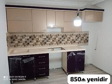 metbex mebeli satilir: Yeni mətbəx mebeli – 2.5 m - Üst örtük: mərmər - Rəng kombinasyonu — 1