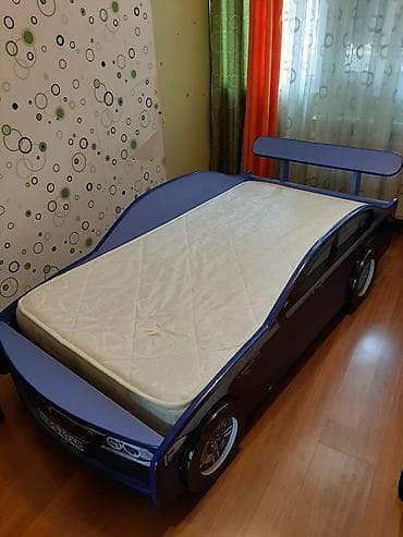 07 masin sekilleri: Uşaq çarpayısı – “avtomobil” dizaynı - Rəng: tünd bənövşəyi/göy — 1