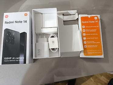 Redmi Note 14, 256 GB, rəng - Qara, Barmaq izi — 5