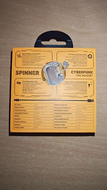 dinamik kalonkalar: Hoco EW55 “Spinner” – Cyberpunk üslubda TWS qulaqlıq - Brend: Hoco — 5