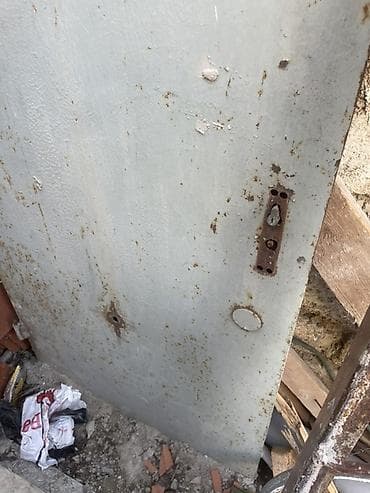 Перила: Metal qapı və kürsü (qutu) komplekti - Material: qalın metal — 3