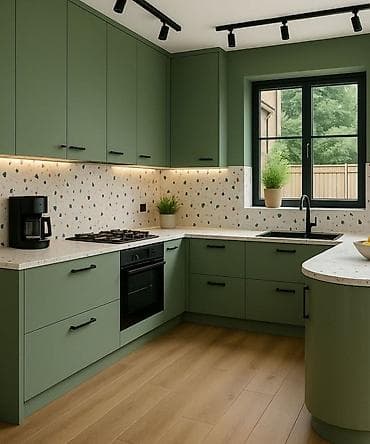 demir qapi satiram: Sifarişlə mətbəx dəsti, Özü çəkən petlələr, Mat laminat, Kredit var, Pulsuz çatdırılma — 2