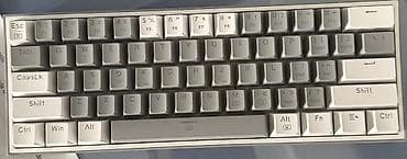 sazz odenis: Mexanik klaviatura – kompakt 75% layout - Rəng: açıq-boz/gümüş — 1