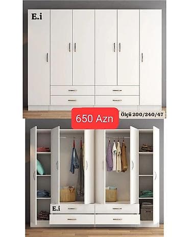 ev ucun qapi: Düz dolab, Dəhliz üçün, Yataq otağı üçün, Paltar üçün, Açılan, Korpuslu, 5 qapı — 1