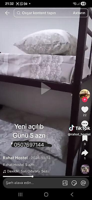 yahya huseynov kucesi: Rahat Hostel – Bakı Ünvan: Cəmşid Naxçıvanski 61 Xidmət — 8