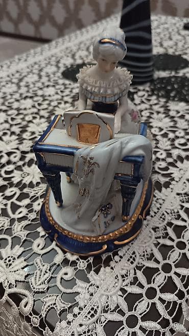 ev dekoru: Fiqur, Keramika, rəng - Ağ — 2