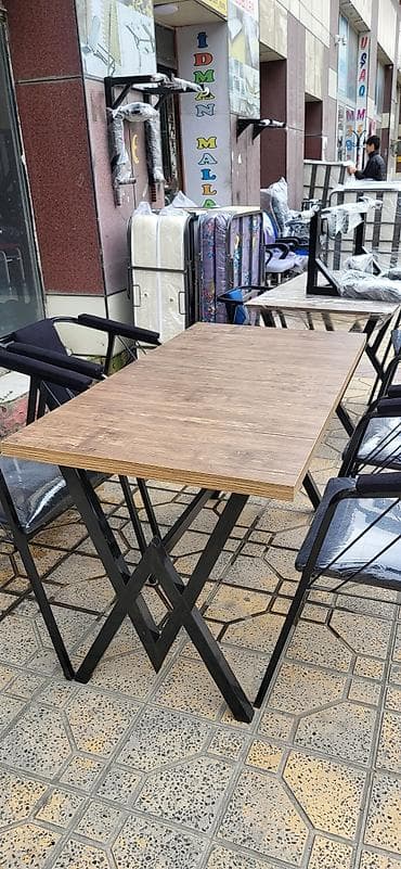 Masalar: Mətbəx üçün, Yeni, Açılmayan, Dördbucaq masa, 6 stul — 3