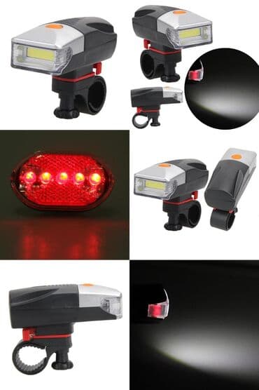 Velosiped ehtiyyat hissələri: Velosiped üçün ön və arxa işıqlar Batareyka ile isleyir Çatdırılma — 1