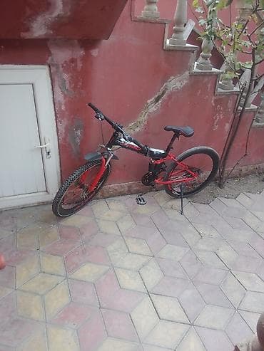 vela: Qatlanabilən dağ velosipedi – Lando - Rəng: qırmızı-qara - Çərçivə — 2